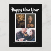 ハッピーニューイヤーホリデパーソナライズされたー ポストカード (正面)