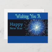 ハッピーニューイヤーホリデーハガキ シーズンポストカード (正面/裏面)