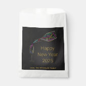 ハッピーニューイヤーボトルグラスカラフルモチベーション フェイバーバッグ (正面)