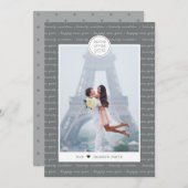 ハッピーニューイヤーボンアネスクリプトホリデーカード シーズンカード (正面/裏面)