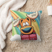 ハッピーニューイヤームース – フェスティバルお祝いデザイン クッション (ブランケット)