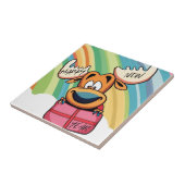 ハッピーニューイヤームース – フェスティバルお祝いデザイン タイル (側面)