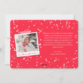 ハッピーニューイヤーモダンクラシックタイポグラフィ写真 シーズンカード (裏面)