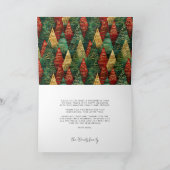 ハッピーニューイヤーモダンレッドフォント シーズンカード (内部)