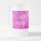 ハッピーニューイヤーリンガーフロステッドグラス フロストグラスビールジョッキ (正面左)