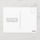 ハッピーニューイヤーロンドンお祝い ポストカード (裏面)