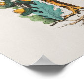 ハッピーニューイヤーヴィンテージデザイン ポスター (角)