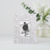 ハッピーニューイヤーヴィンテージフラッパー葉書 シーズンポストカード (スタンド正面)