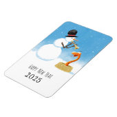 ハッピーニューイヤー中国のスネークルナ〔占星術の〕十二宮図2025 マグネット (左側)