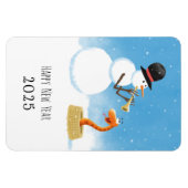 ハッピーニューイヤー中国のスネークルナ〔占星術の〕十二宮図2025 マグネット (横)