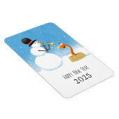 ハッピーニューイヤー中国のスネークルナ〔占星術の〕十二宮図2025 マグネット (右側)