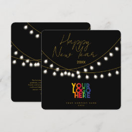 ハッピーニューイヤー企業のビジネスロゴ