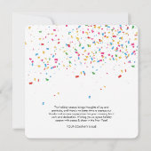 ハッピーニューイヤー企業のビジネスQRコードホリデー (裏面)