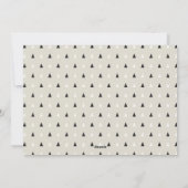 ハッピーニューイヤー写真ブラックタウペカメオホリデーCa シーズンカード (裏面)