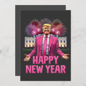 ハッピーニューイヤー前夜トランプ決議2025 サンキューカード (正面/裏面)