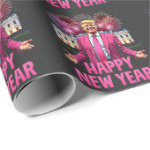 ハッピーニューイヤー前夜トランプ決議2025 ラッピングペーパー (ロールコーナー)