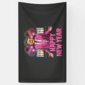 ハッピーニューイヤー前夜トランプ決議2025 横断幕 (縦)