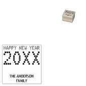 ハッピーニューイヤー名大晦日2024 ラバースタンプ (押印)