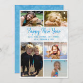 ハッピーニューイヤー大家族フォトカード シーズンカード (正面/裏面)