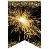 ハッピーニューイヤー大金ゴールド バンティングフラッグ (第1の旗)