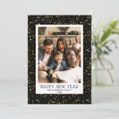 ハッピーニューイヤー家族の休日のフォトカード (スタンド正面)