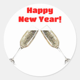 ハッピーニューイヤー封筒用シール ラウンドシール