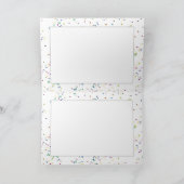 ハッピーニューイヤー文字付き/パーティー帽子と紙吹雪 シーズンカード (内部)