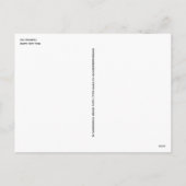 ハッピーニューイヤー旧スカンジナビアレトロ シーズンポストカード (裏面)