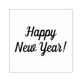 ハッピーニューイヤー木製ブロック取り付けゴムスタンプ ラバースタンプ (インプリント)