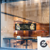 ハッピーニューイヤー格言ウィンドウ ウィンドウサイン (カフェ窓)