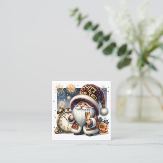 ハッピーニューイヤー格言シリーズ スクエア名刺 (スタンド正面)
