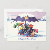 ハッピーニューイヤー格言 シーズンポストカード (正面/裏面)