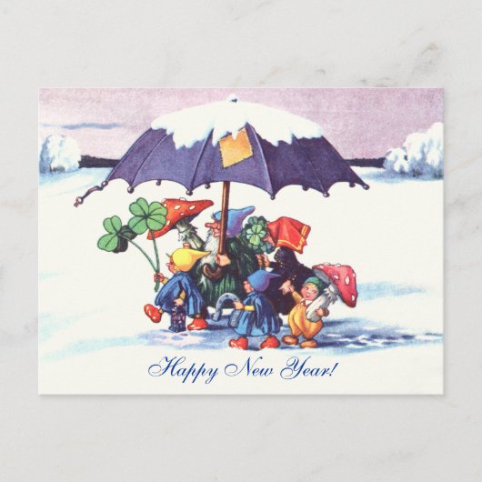 ハッピーニューイヤー格言 シーズンポストカード (正面)