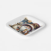 ハッピーニューイヤー格言 ペーパープレート (傾斜あり)