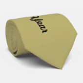 ハッピーニューイヤー水玉模様ネックタイ(ブラック&金ゴールド) ネクタイ (ロール)