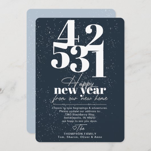 ハッピーニューイヤー海軍カウントダウン移行発表 シーズンカード (正面/裏面)