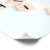 ハッピーニューイヤー滑りやすいジョーのいくつかの文字タイル ポスター (コーナー)