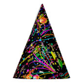 ハッピーニューイヤー紙パーティー帽子 パーティーハット (左)