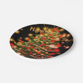 ハッピーニューイヤー紙プレート ペーパープレート (アングル)