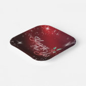 ハッピーニューイヤー紙プレート ペーパープレート (傾斜あり)