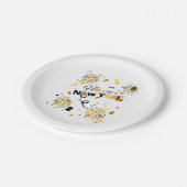 ハッピーニューイヤー紙プレート ペーパープレート (アングル)