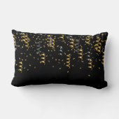 ハッピーニューイヤー紙吹雪ボトルお祝いおもしろい ランバークッション (裏面)