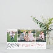 ハッピーニューイヤー素朴フローラ3 Photo Collage シーズンカード (スタンド正面)