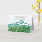 ハッピーニューイヤー聖なる書物、 経典バイブルウィンターマウンテンズ カード (黄色い花)