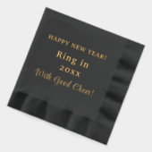 ハッピーニューイヤー良い応援年 箔ナプキン (左)