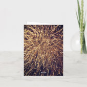 ハッピーニューイヤー花火ゴールデン2023カスタム ノートカード (裏面)