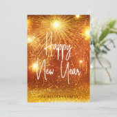 ハッピーニューイヤー花火ホリデーカード シーズンカード (スタンド正面)