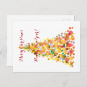 ハッピーニューイヤー葉書メリークリスマス! シーズンポストカード (正面/裏面)