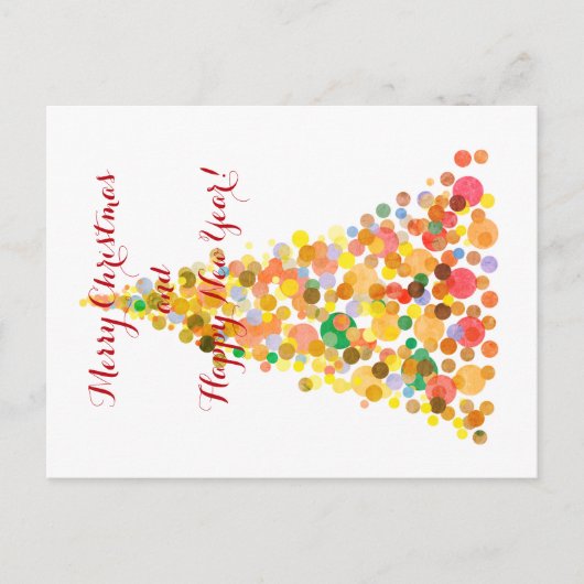 ハッピーニューイヤー葉書メリークリスマス! シーズンポストカード (正面)