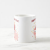 ハッピーニューイヤー豚 コーヒーマグカップ (中央)